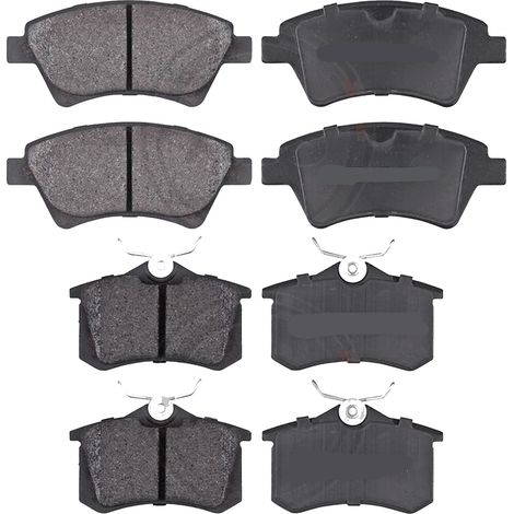 KIT PASTIGLIE FRENO ANTERIORI E POSTERIORI compatibile con RENAULT SCÉNIC III (JZ0/1) / PASTIGLIE FRENANTI AUTO OEM P 68 047,P 68 024 P 68 041 / SOSTITUZIONE DIRETTA / BASSA POLVERE / SILENZIOSO