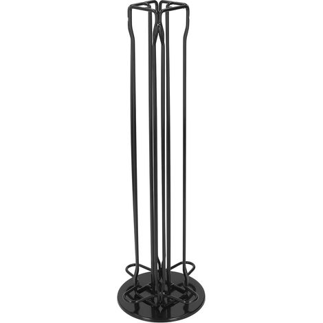 Distributeur de capsules de café Nespresso noir, avec carrousel rotatif à 360° pour 40 capsules.