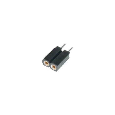 Connettore SIP femmina  2 poli  2,54mm