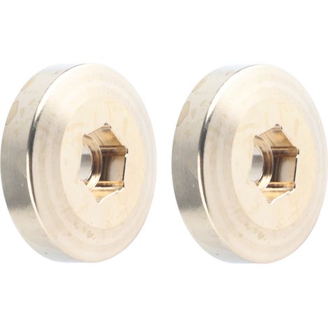 Poids de roue en laiton (1,9 ou 2,2 pouces) pour voiture RC Crawler, adaptateur de moyeu hexagonal, pièces de rechange pour modèle réduit (9 mm). (1/5)
