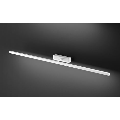 Applique LED 24W Série 8044 Métal Blanc L.102cm avec Diffuseur Orientable 300° et Technologie CCT 3000K/4000K/6000K pour Intérieurs - Perenz (1/2)