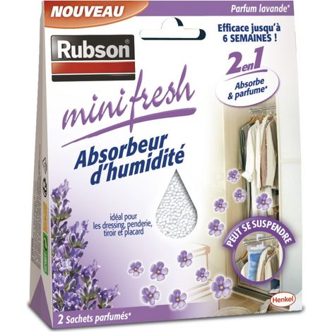 RUBSON Minifresh Lavendel Schrank-Feuchtigkeitsabsorber, 2 m² RUBSON