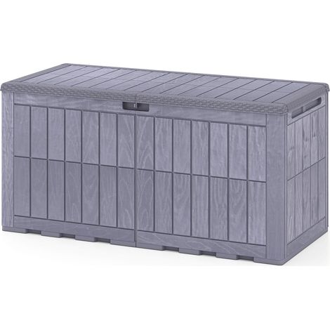 Weatherproof 455L Outdoor Storage Box with Lockable Lid