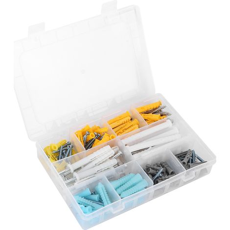 Chevilles pour cloisons sèches, conception à structure rotative, technologie antirouille durable, vis autotaraudeuse pour stores sécurisés (1/5)