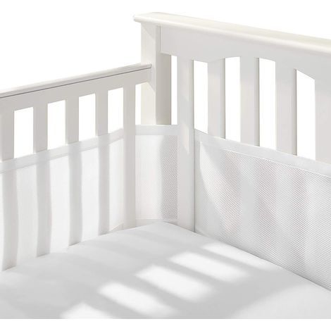 Lot de 2 protections de lit bébé, filet respirant anti-collision pour berceau (1/5)
