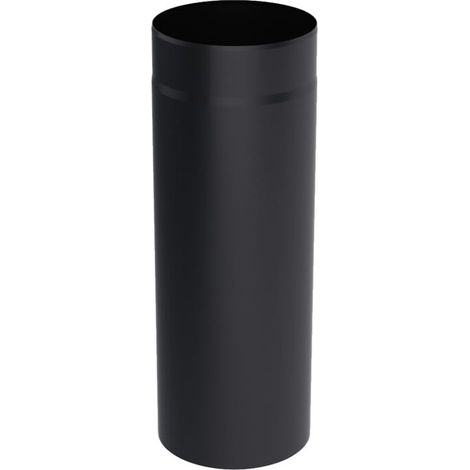 Tubo de chimenea de acero negro de 120 mm y 50 cm.