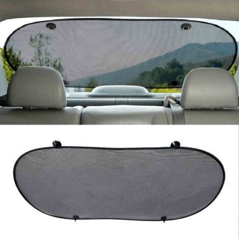Pare-Soleil arrière Microperforé Pliable 100 x 50 cm Protège l'intérieur de la Voiture des Rayons du Soleil Installation Rapide et Facile (1/3)
