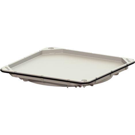 Piastra di copertura KESSEL - piastrellabile, a tenuta d'acqua piovana, 384x384 mm, 83052