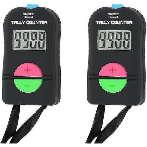 Lot de 2 petits compteurs numériques électroniques addition/soustraction à clic manuel pour le golf et le sport (1/5)