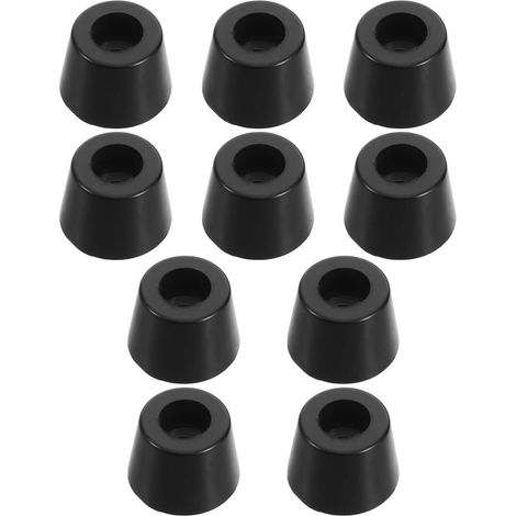 Lot de 10 Patins d'isolation pour Caisson de Basses avec vis : Pieds de Support d'enceinte - amortisseurs de Vibrations en Caoutchouc - Protection Contre Les Chocs pour Enceintes (1/5)