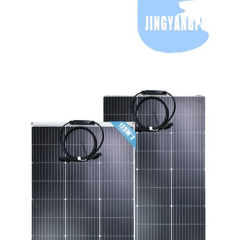 Solarpanel, flexibles Design, hohe Umwandlungseffizienz, 2 Stück 125W (1/2)