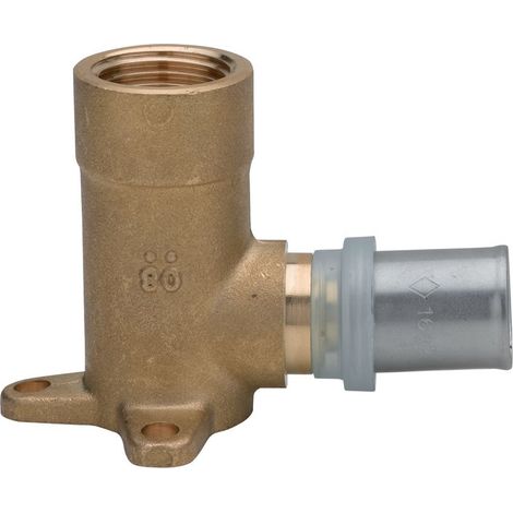 coude femelle - applique - pour tube multicouche - a visser - 26 mm vers 3/4 - lot de 2 - altech 4434813
