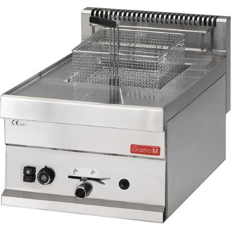 Friteuse Professionnelle à Gaz 650 mm - 8 Litres - 6,3 kW - Gastro M