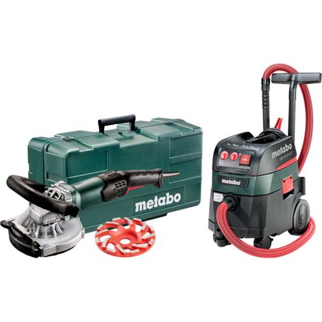 Kit Metabo ponceuse de rénovation RSEV 19-125 RT + aspirateur tous usages ASR 35 M ACP, coffret en plastique (1/2)