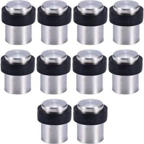 10 X Butoir de Porte de Sol 4.5 cm en Acier Inox Arrêt de Porte Butoir Bloque Porte.. (1/4)