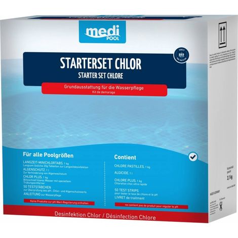 mediPool - Starter Set - Chlor (mit Chlor PLUS) 3,1 kg (1/3)