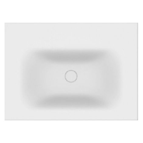 Lavabo sans trou à encastrer ELOISE en solid surface 60x46x16 cm
