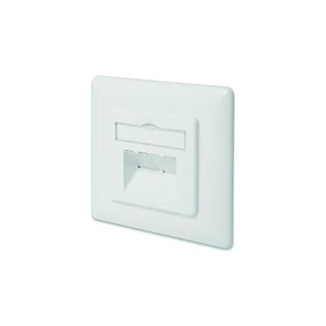 DIGITUS Zásuvka Profi STP 2 port, Cat6A pod omietku, LSA, biela, horizontal.kabel.instalace (1/4)