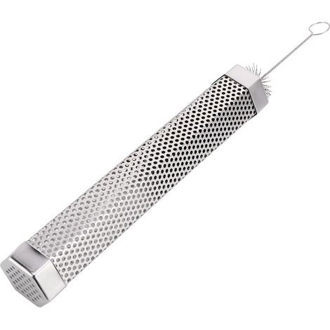 Tube fumoir en acier inoxydable 304, outil de barbecue portable pour fêtes en plein air (1/5)