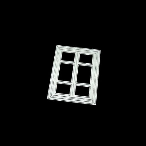 Stanzform für Fenster aus Metall zum Selbermachen von Scrapbooking-, Journaling- und Tagebuchverzierungen