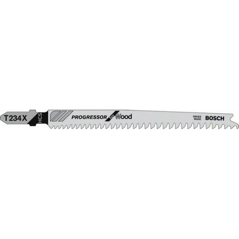 Scheda di 5 lame di legno BOSCH HCS Progressor T234X - 2608633528