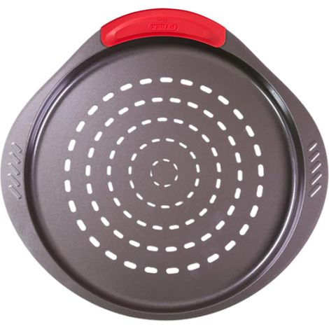 Plaque à Pizza en Acier Carbone 32 cm - Plaque de Cuisson Four Ultra Résistante avec Fond Texturé - Plat Four Cuisson Homogène - Revêtement Anti-Adhésif Sans PFAS - Ustensile de Cuisine (1/5)