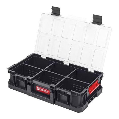 Boîte à outils modulaire 14,3 l – Organisateur Flex Plus – Polypropylène recyclé – Pour espaces confinés et chantiers humides – Qbrick System (1/6)