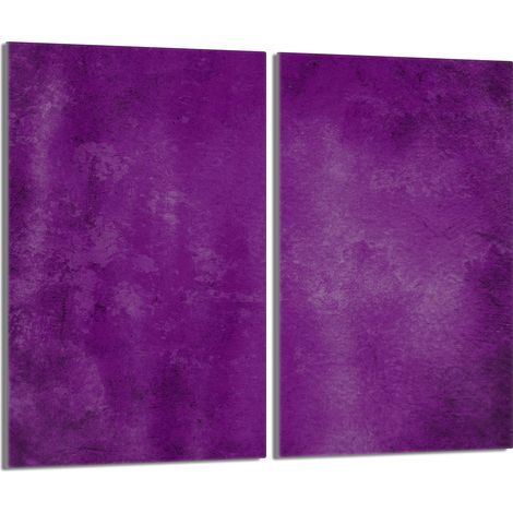 Placa protectora de vidrio para estufa 2x30x52 Morado (1/5)