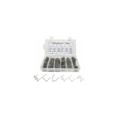 Agrafes Chaudes De Réparation En Plastique Automatique Pour La Réparation De Soudure En Plastique De Pare-Chocs De Voiture, 1200PCS (1/4)