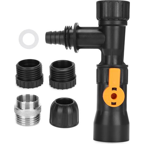 Eosnow Aquarium Fischtank Wasserwechsler Ersatz Wasserhahndüsenpumpe mit 2 Adaptern