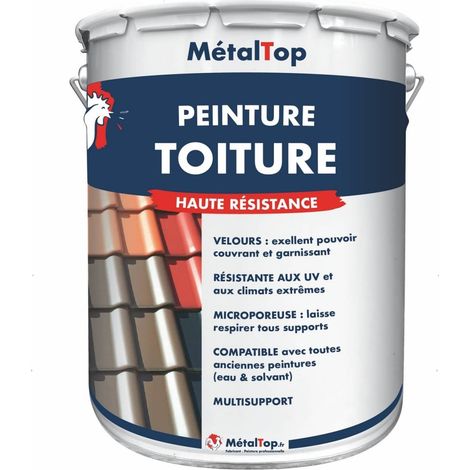 Peinture Toiture - Gris fenêtre - RAL 7040 - 15 L - Métaltop