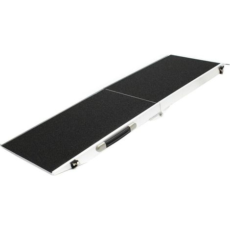 Rampe pour les chiens 110kg pliable aluminium surface antidérapante 183 x 48 cm (1/5)