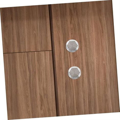 12 rejillas de ventilación redondas de acero inoxidable para armarios y muebles (1/5)