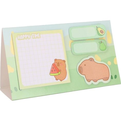 Capibara con post-it all'anguria