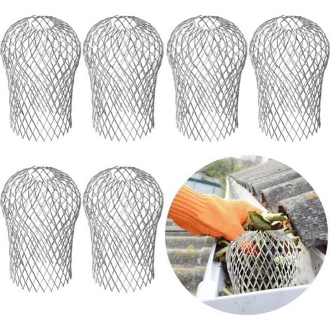 Protection de Gouttière - Alliage d'aluminium - 6 pièces - Durable - Réutilisable - Installation facile (1/4)
