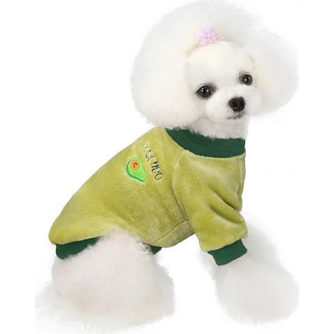 Vêtements pour animaux de compagnie pour chien, combinaison en polaire corail douce et confortable à col rond, vêtements pour animaux de compagnie, accessoires pour animaux de compagnie (1/5)