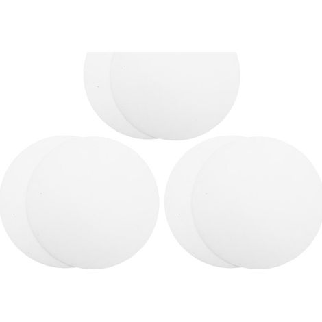 Lot de 6 diffuseurs blancs pour spots encastrés, en polycarbonate, pour éclairage doux. (1/5)