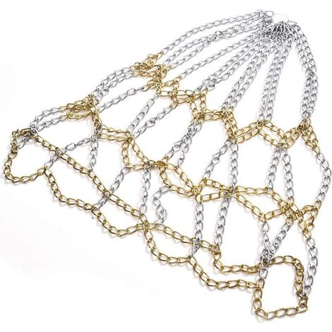 Filet De Panier De Basket - Chaîne En Acier Galvanisé - 55 Cm - 12 Crochets - Pour Intérieur Et Extérieur - 1 Pièce