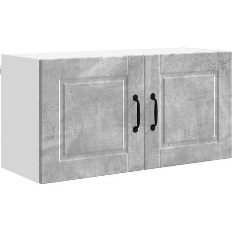 Maison Exclusive - Armadietto a muro PORTO Grigio cemento 80 x 31 x 40 cm (1/5)