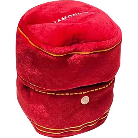 Boîte à bague en peluche mignonne, douce et confortable  boîte à bague rembourrée en forme de cœur, lavable en machine. (1/5)