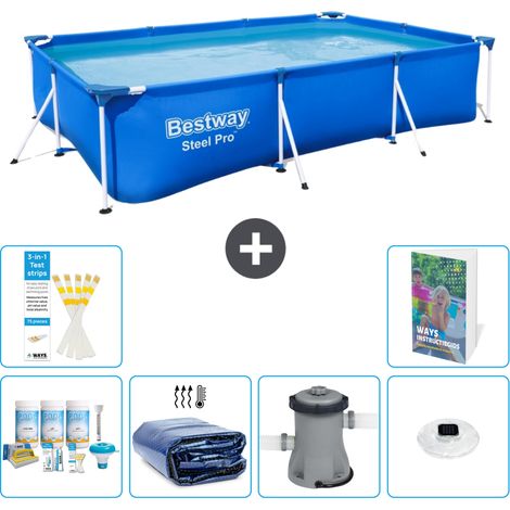 Bestway Bestway Steel Pro Rectangulaire - 300x201x66 cm - 7-pièces  S160 (1/5)