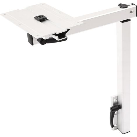 Pied de table pliant pour camping-car en aluminium – Support de table amovible, pivotante à 360°, capacité 50 kg, hauteur réglable ± 17 cm – Pour caravane, fourgon aménagé, bateau et yacht (1/5)