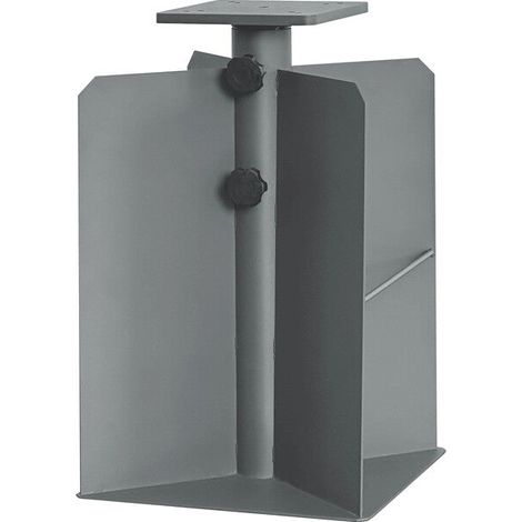[NEUWERTIG] B-Ware Bodenanker Plomosa Stahl 28x28cm für Sonnenschirmständer 48mm 58mm stabil (1/2)