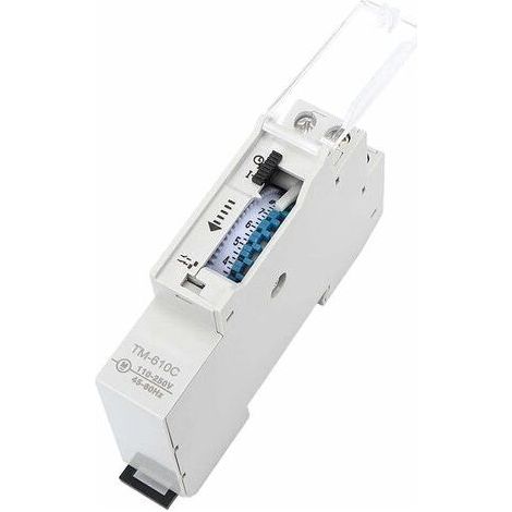 Interrupteur horaire de Rail Interrupteur de Commande de synchronisation de Rail DIN Intelligent Relais de minuterie TM610C 220V pour réverbère 1000 pcs (1/5)