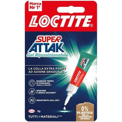 24 x ADESIVO SUPER ATTAK GEL RIPOSIZIONABILE 3 G