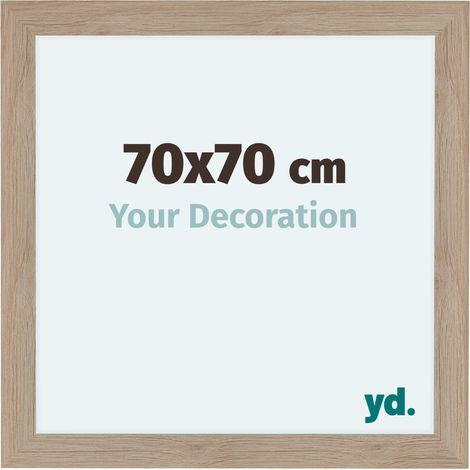 yd. - Cadre photo 70x70 - Chene Clair - MDF - Como (1/5)