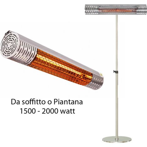 Riscaldatore a Infrarossi Ruby Patio RFC-2000 Modello a Piantana con Telecomando (1/5)