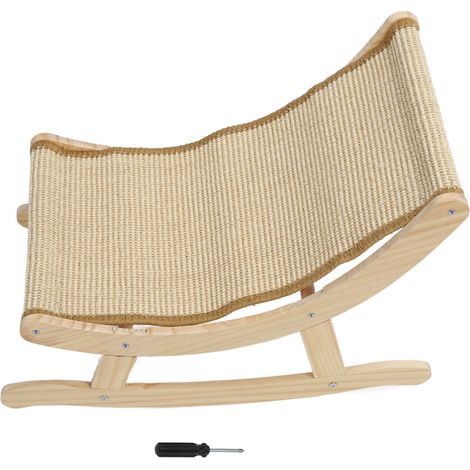 Chaise en Sisal pour chat, résistante aux rayures, Stable, assemblage facile, antidérapante, chaise longue, jouet de lit pour l'intérieur (1/5)