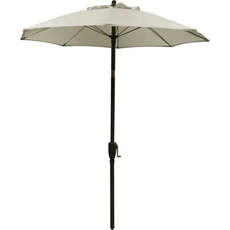 Parasol Vido, Ø 150 cm, Aluminium/Polyester, Beige (1/5)