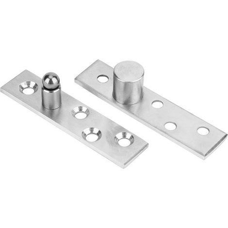 Charnières de porte pivotantes dissimulées à 360 degrés en acier inoxydable, paquet de 2 75x17mm - Accessoires de charnière d'armoire de fenêtre - Pivot central. (1/5)